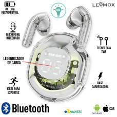 Fone Bluetooth LEF-AP08 Lehmox - Branco